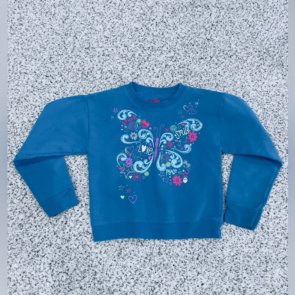 Hanes Sweatshirt girls sweatshirt size extra small fit 4-5 year old